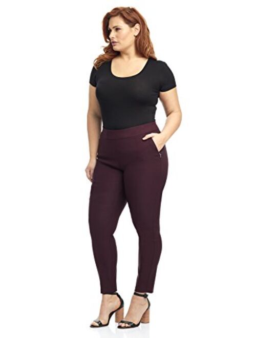 Rekucci Curvy Woman Ease into Comfort Skinny Plus Size Pant w/Tummy Control