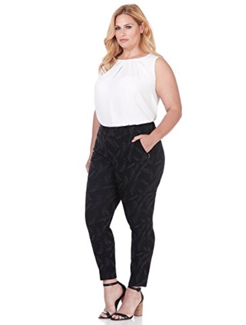 Rekucci Curvy Woman Ease into Comfort Skinny Plus Size Pant w/Tummy Control