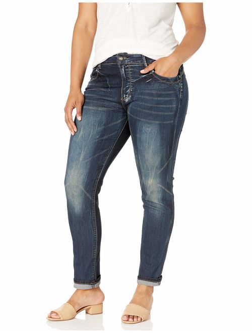 Cover Girl Women's Skinny Butt Shaping Low Rise Cute Sexy Dark Blue Washes