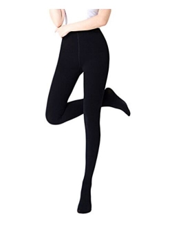 Romastory Winter Warm Women Velvet Elastic Leggings Pants Fleece Lined Thick Tights