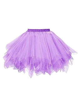 MsJune Women's 1950s Vintage Petticoats Crinolines Tutu Dance Half Slip Skirt