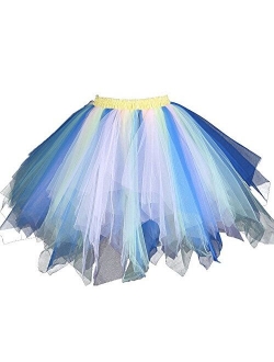 MsJune Women's 1950s Vintage Petticoats Crinolines Tutu Dance Half Slip Skirt