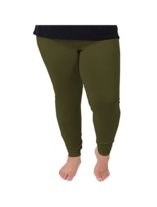 Stretch Is Comfort Women's Cotton Plus Size Leggings