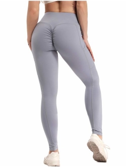 Women Scrunch Butt Yoga Pants High Waist Tummy Control Compression Leggings Workout Sport Fitness Gym Tights