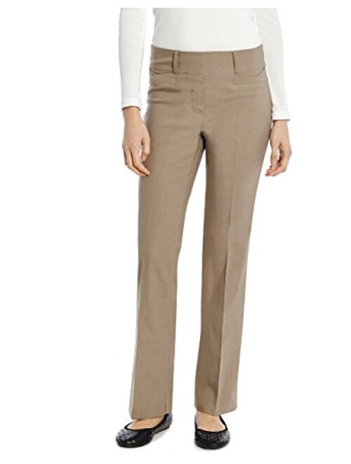 Leveret Women's Pants Stretchable Slight Boot Cut Comfort Pants Pull On (Size 4-18)