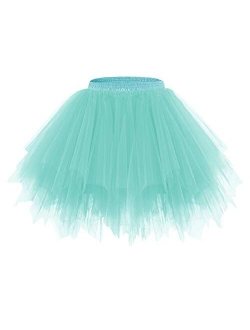 Women's Tutu Tulle Skirt 50s Vintage Ballet Dance Skirts