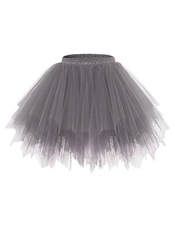 Women's Tutu Tulle Skirt 50s Vintage Ballet Dance Skirts