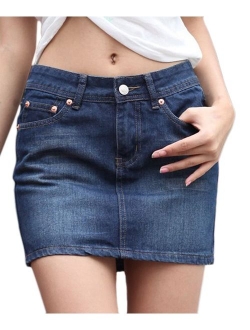 Women's Casual Short Denim Skirt