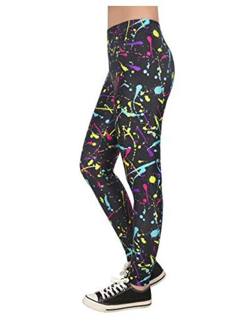 HDE Trendy Design Workout Leggings - Fun Fashion Graphic Printed Cute Patterns