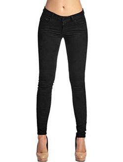 2LUV Women's Trendy Skinny 5 Pocket Stretch Uniform Pants