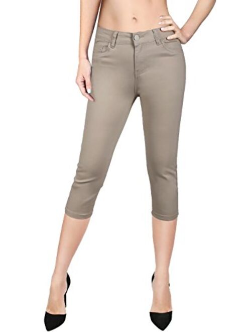 2LUV Women's Trendy Skinny 5 Pocket Stretch Uniform Pants