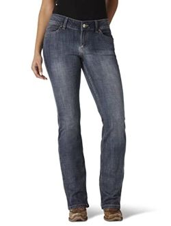 Women's Western Mid Rise Stretch Boot Cut Jean