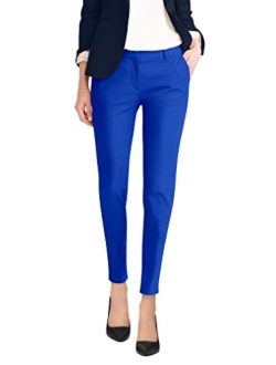 HyBrid & Company Womens Super Comfy Flat Front Stretch Trousers Pants