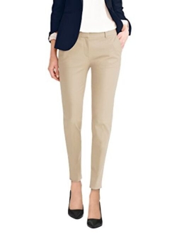 HyBrid & Company Womens Super Comfy Flat Front Stretch Trousers Pants