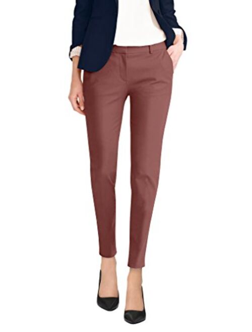 HyBrid & Company Womens Super Comfy Flat Front Stretch Trousers Pants