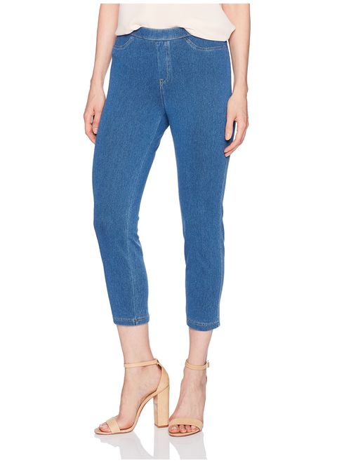 No nonsense Women's Classic Denim Capri Leggings With Pockets