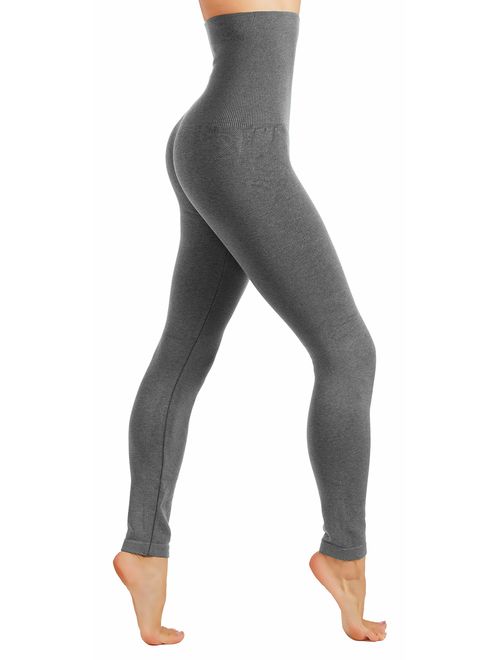 CODEFIT Premium Thick Fleece Shapewear Slimming High Waist Tummy Control Compression Leggings