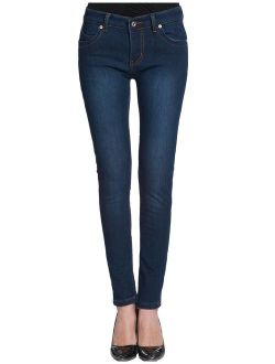 Camii Mia Women's Winter Slim Fit Fleece Jeans