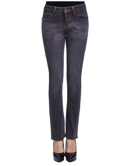 Camii Mia Women's Winter Slim Fit Fleece Jeans