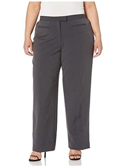 Women's Size Plus Flat Front Easy Stretch Pant