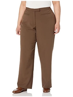 Women's Size Plus Flat Front Easy Stretch Pant