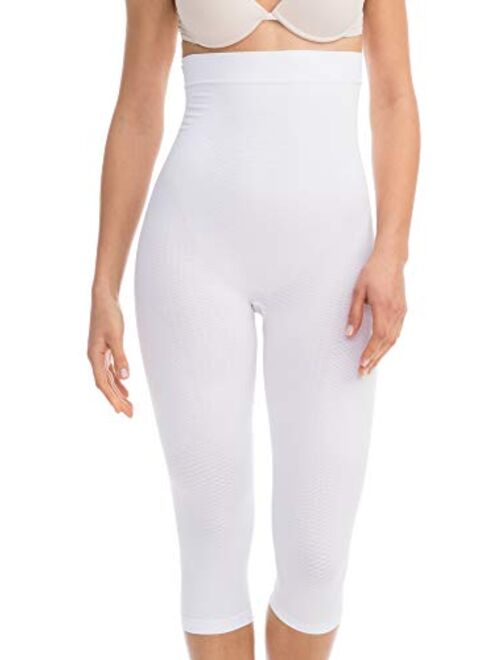 Farmacell 323 Women's high-Waisted Push-up Anti-Cellulite Control Capri Leggings