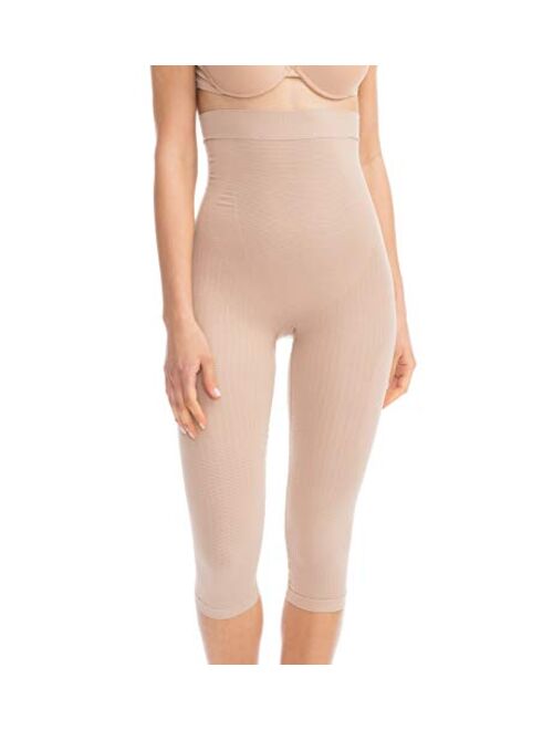 Farmacell 323 Women's high-Waisted Push-up Anti-Cellulite Control Capri Leggings