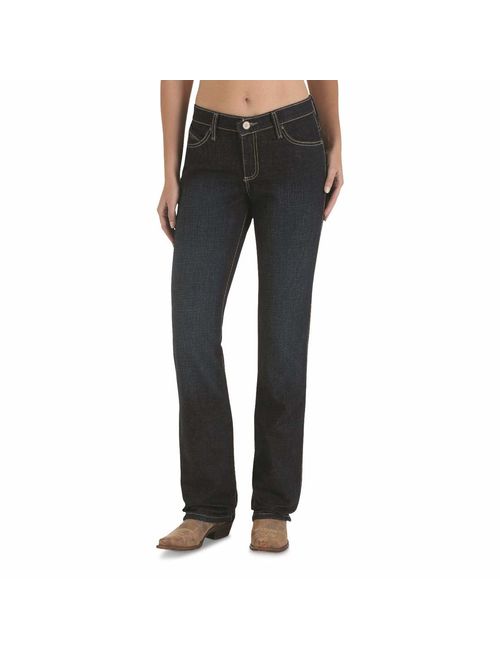 Wrangler Women's Cash Mid Rise Vented Hem Ultimate Riding Jean