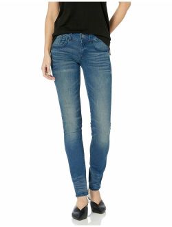 Women's Lynn Mid Rise Skinny Fit Jean in Frakto Superstretch Medium Aged