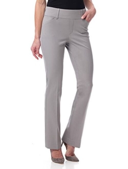 Rekucci Women's Smart Chic Bootcut Pant in Ultimate 4-Way Stretch Cotton