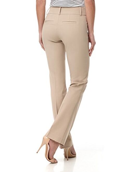 Rekucci Women's Smart Chic Bootcut Pant in Ultimate 4-Way Stretch Cotton