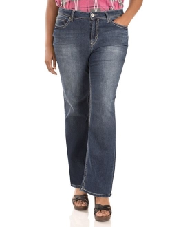 WallFlower Women's Plus Size Basic Legendary Stretch Bootcut Denim Jeans
