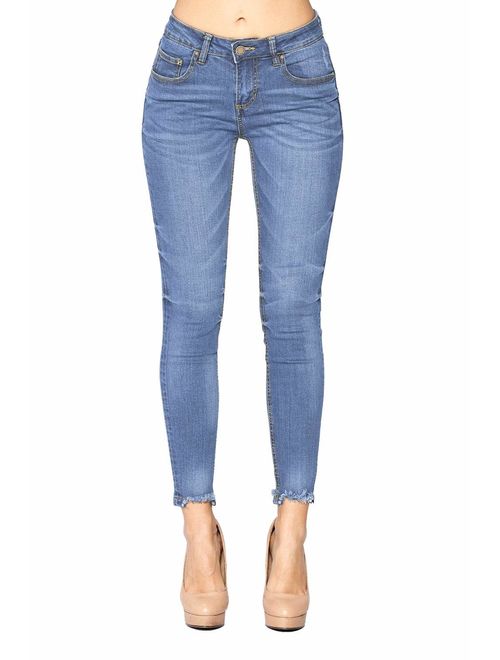 Blue Age Women Multistyle Destroyed/Ripped Skinny Jeans