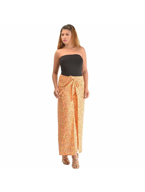Buy Skirts 'N Scarves Women's 100% Cotton Wrap Palazzo Pants Beige, Floral  Printed OneSize online | Topofstyle