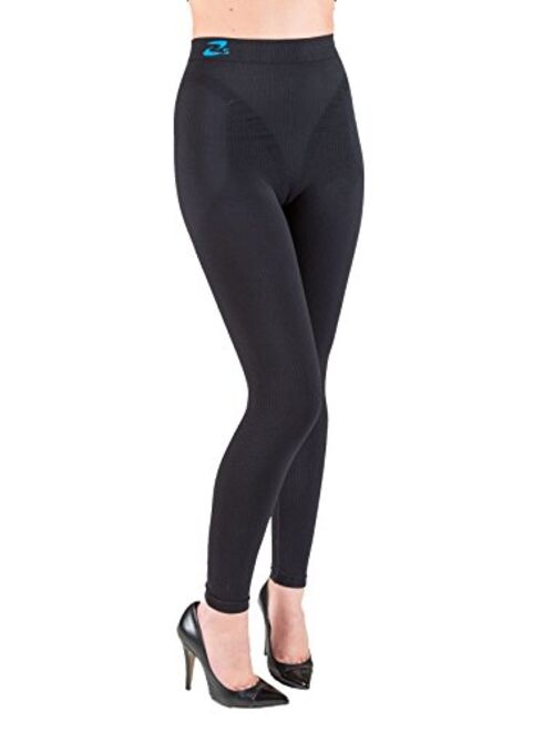 Anti Cellulite Slimming Leggings (Fuseaux) + Silver