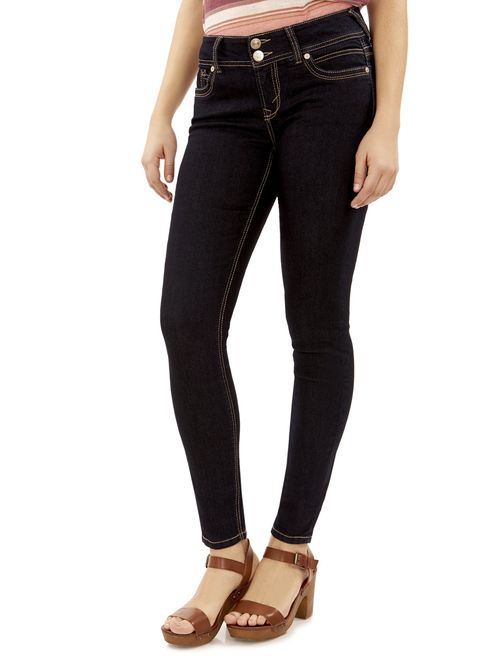 WallFlower Women's Juniors Stretch Luscious Curvy Skinny Jeans