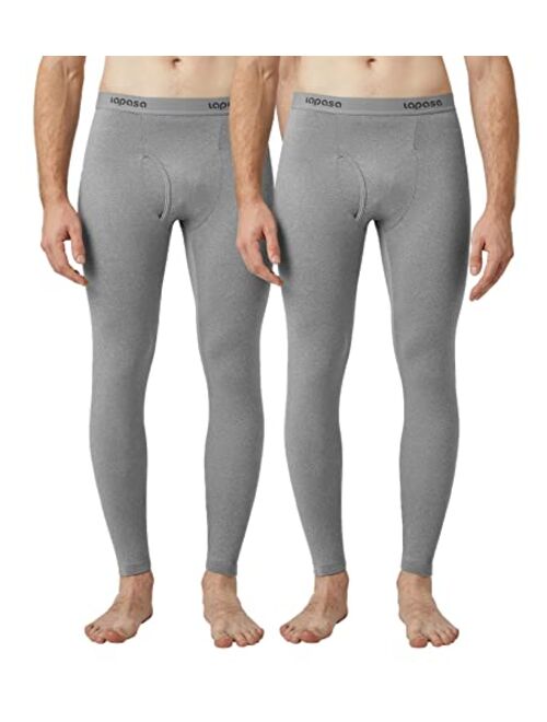 LAPASA Men's Heavyweight Thermal Underwear Pants Fleece Lined Long Johns Leggings Base Layer Bottom M25