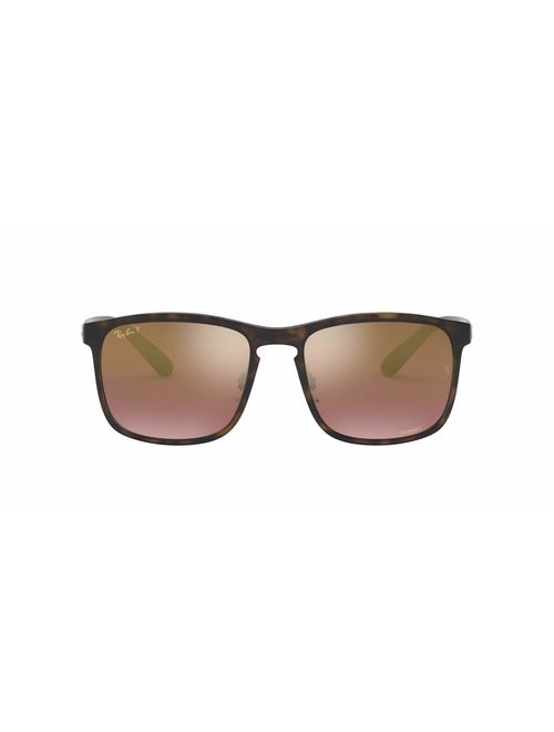 Ray-Ban RB4264 Chromance Mirrored Square Sunglasses