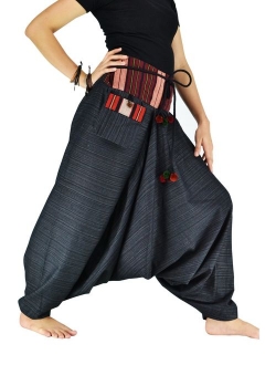 Harem Pants for Women and Men Traditional Loose Plus Size 100% Cotton Bohemian Style