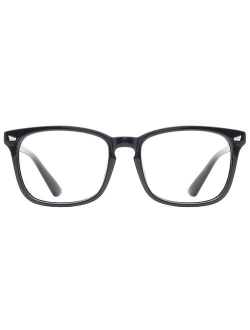 TIJN Blue Light Blocking Glasses Square Nerd Eyeglasses Frame Anti Blue Ray Computer Game Glasses