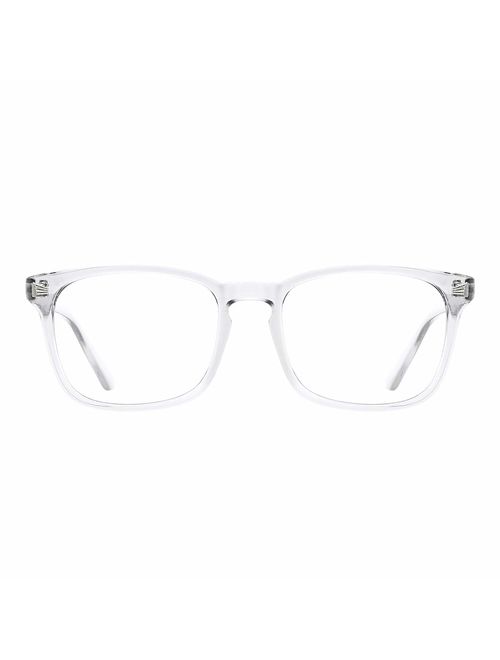 TIJN Blue Light Blocking Glasses Square Nerd Eyeglasses Frame Anti Blue Ray Computer Game Glasses