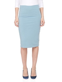 ESTEEZ Women's Pencil Skirt - Modest Stretchy Below The Knee - Chicago