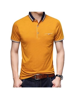 Womleys Mens Casual Slim Fit Short Sleeve Collared Polo T Shirt