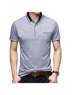 Womleys Mens Casual Slim Fit Short Sleeve Collared Polo T Shirt