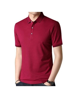 Womleys Mens Casual Slim Fit Short Sleeve Collared Polo T Shirt