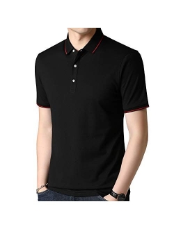 Womleys Mens Casual Slim Fit Short Sleeve Collared Polo T Shirt