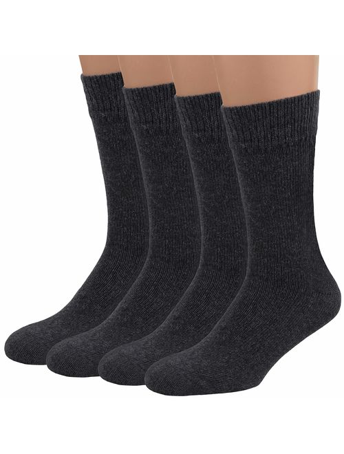 Air Wool Socks, 2 packs Merino Wool Organic Cotton Rich Mens Black Dress Socks