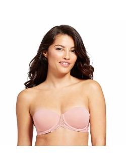 Self Expressions Women's Convertible Push Up Bra with Lace Bra