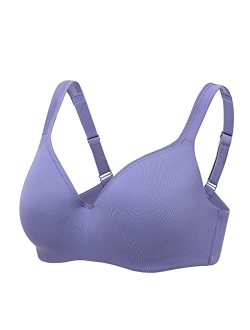 Women's Underwire Support Seamless Contour Full Coverage Balconette Bra