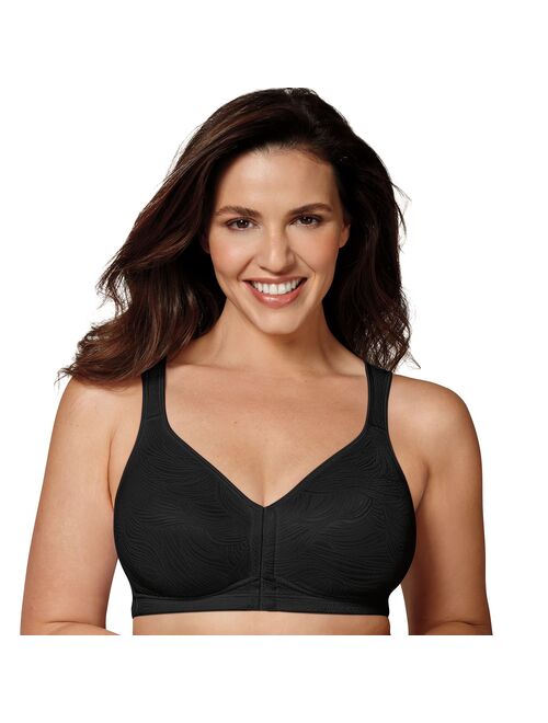 Playtex Women's 18 Hour Front Close Wirefree Back Support Posture Corrector Full Coverage Bra #E525